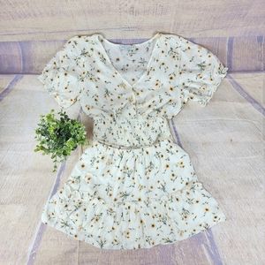Paper Crane Floral Prairie Outfit Set